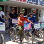 साइकिल रैली निकाल कर युवाओं ने दिया मतदाता जागरूकता का संदेश