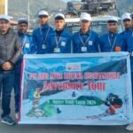 एडवेंचर एंड नेचर स्टडी को नीती घाटी क्षेत्र रवाना छात्रों का दल