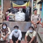पुलिस ने किया परियोजना से चोरी का खुलासा, चार धरे