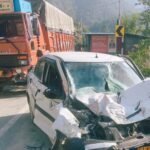 बदरीनाथ हाइवे पर अनियंत्रित ट्रक ने बस और कार को मारी टक्कर, दो घायल